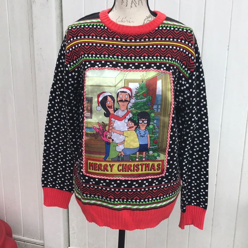 Spencer’s Bobs Burgers Light Up Christmas Sweater